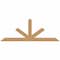 Ekena Millwork Saratoga Smooth Timber Gable Bracket, Western Red Cedar, 96"W x 36"H x 5 1/2"D x 5 1/2"F, 9/12 Pitch GBW096X36X0606SAR00SWR - alternate 1